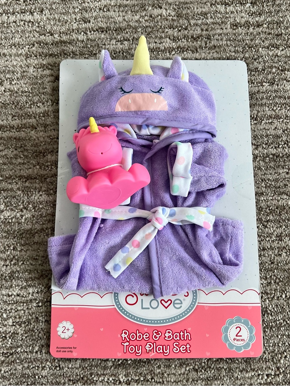 NWT My Sweet Love Doll Robe and Bath Toy Play Set